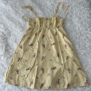 Hollister Yellow Floral Dress